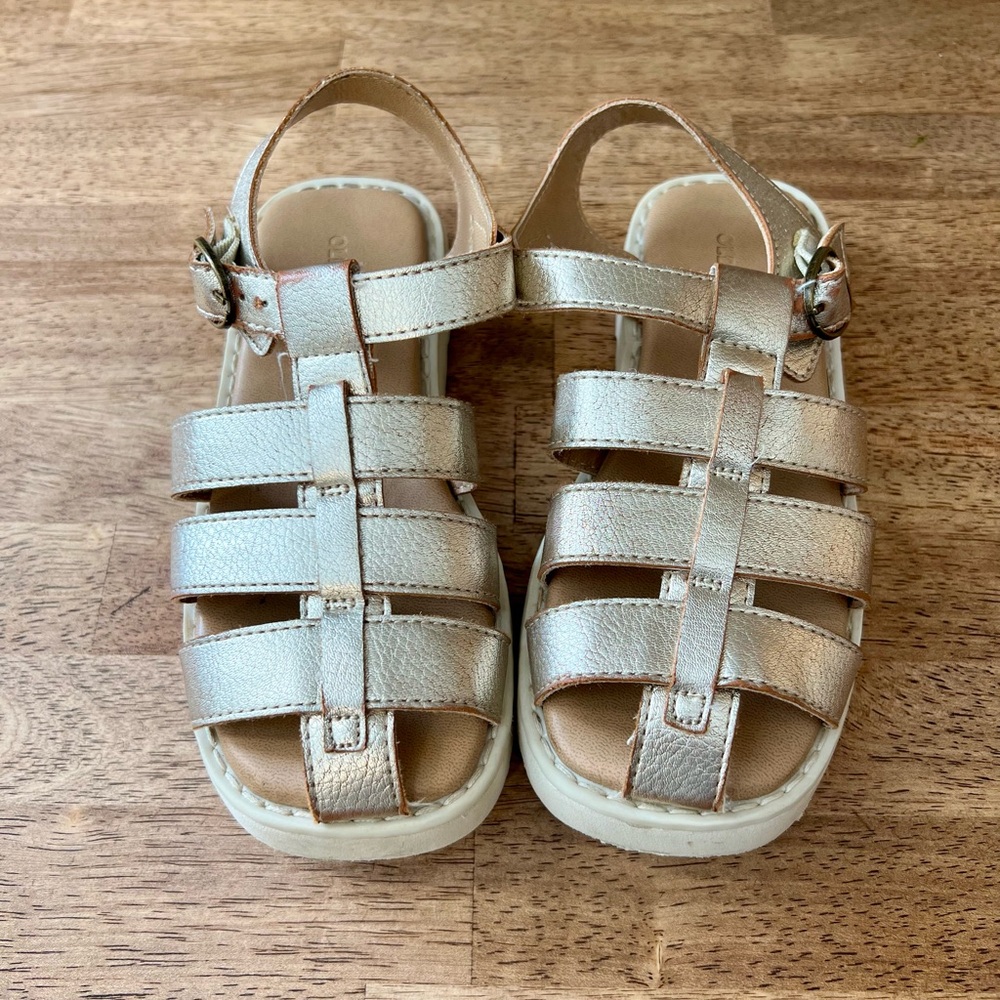 Old Navy Kids (size 12) Girls Gold Sandals